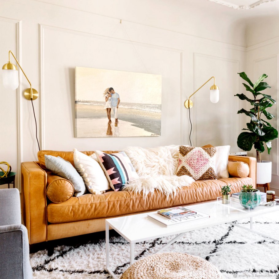 Римские шторы в этно стиле