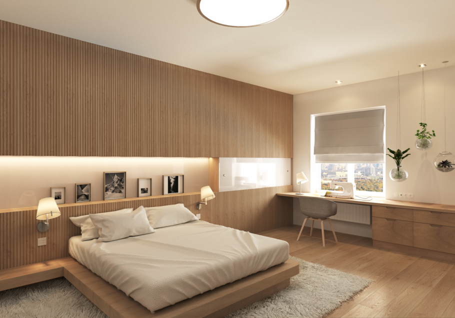 Отделка спальни