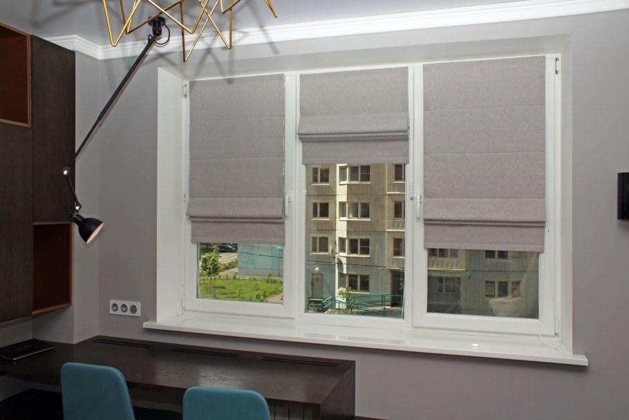 Римские шторы на балкон