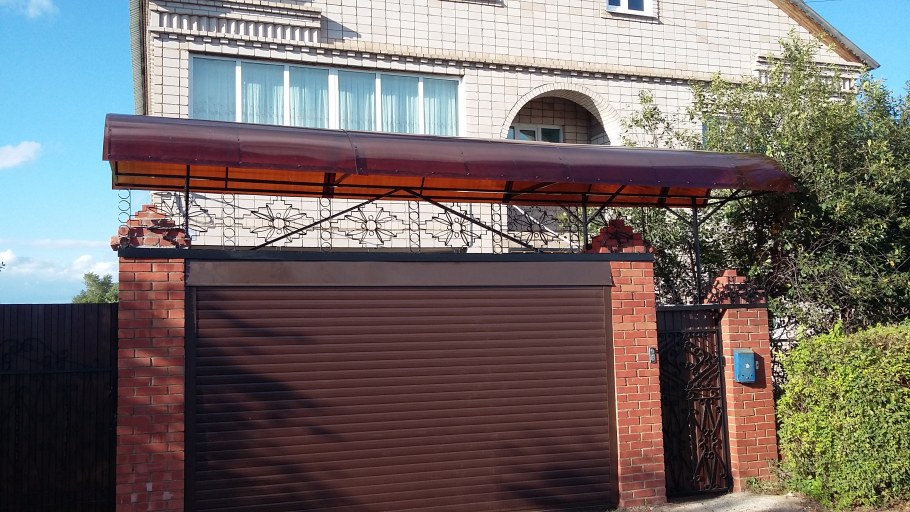Крыша над воротами и калиткой