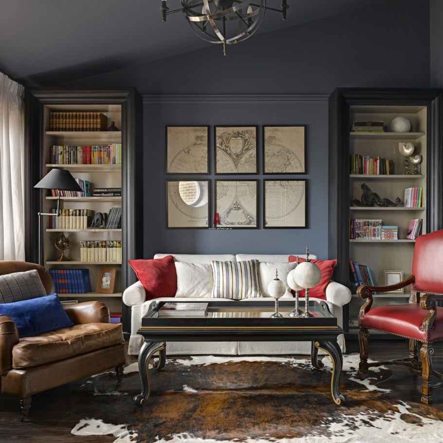 Неоклассика гостиная 20кв