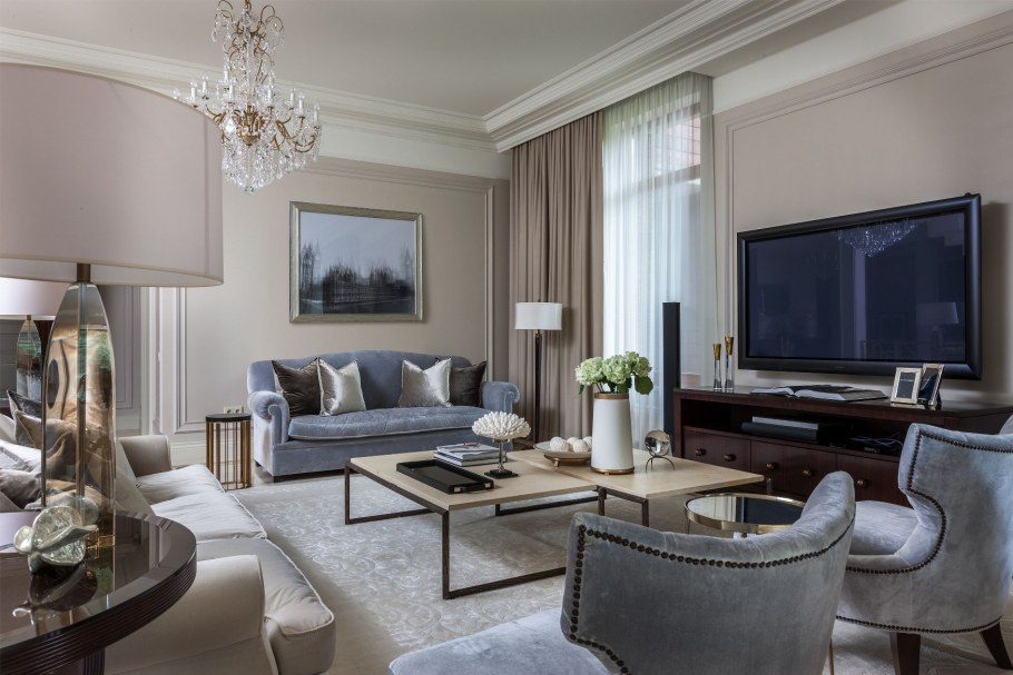 Сочетание бирюзового и оранжевого в интерьере