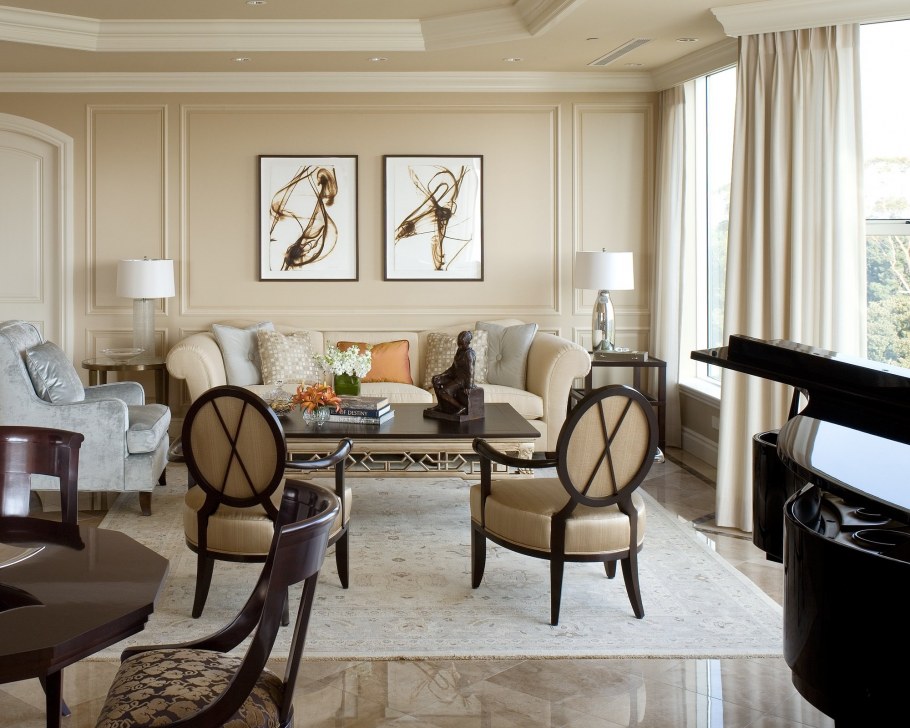 Гостиная в стиле Кантри