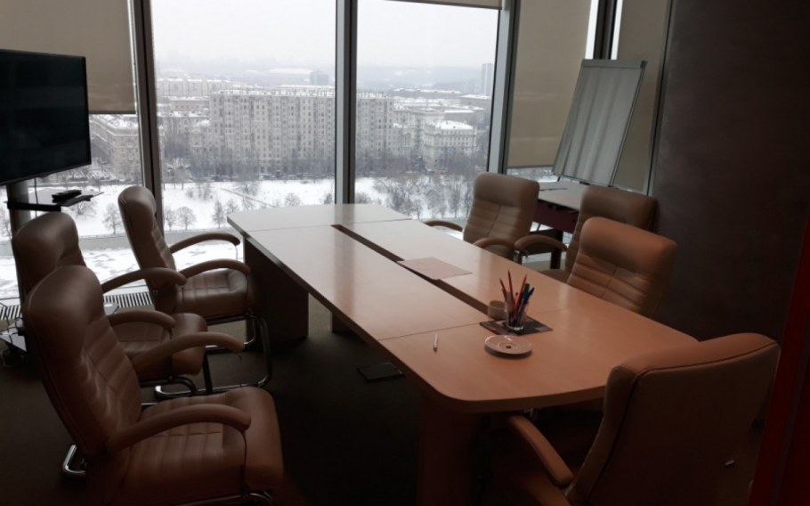 Офис Москва Сити башня Империя из окна