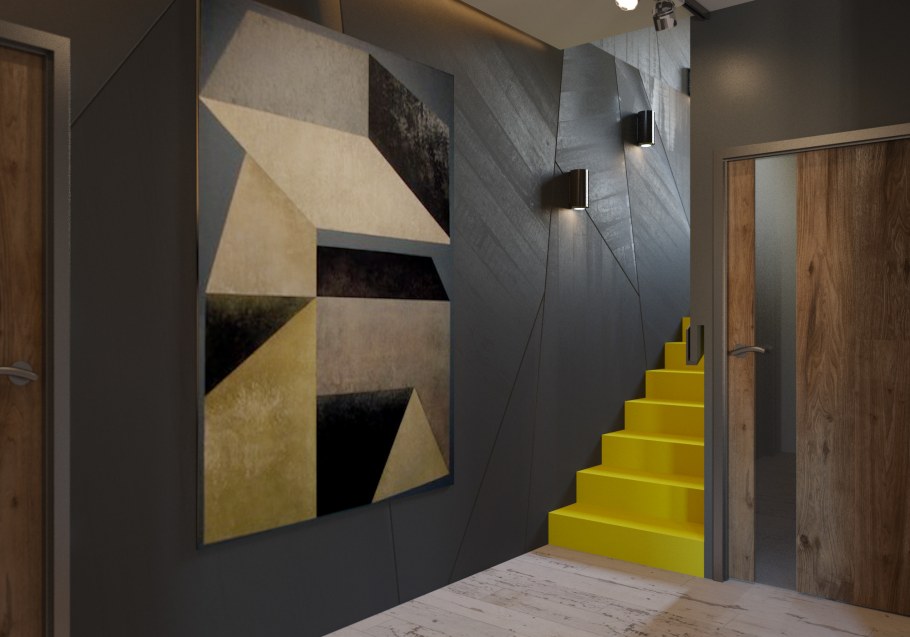 Конструктивизм в интерьере коридора