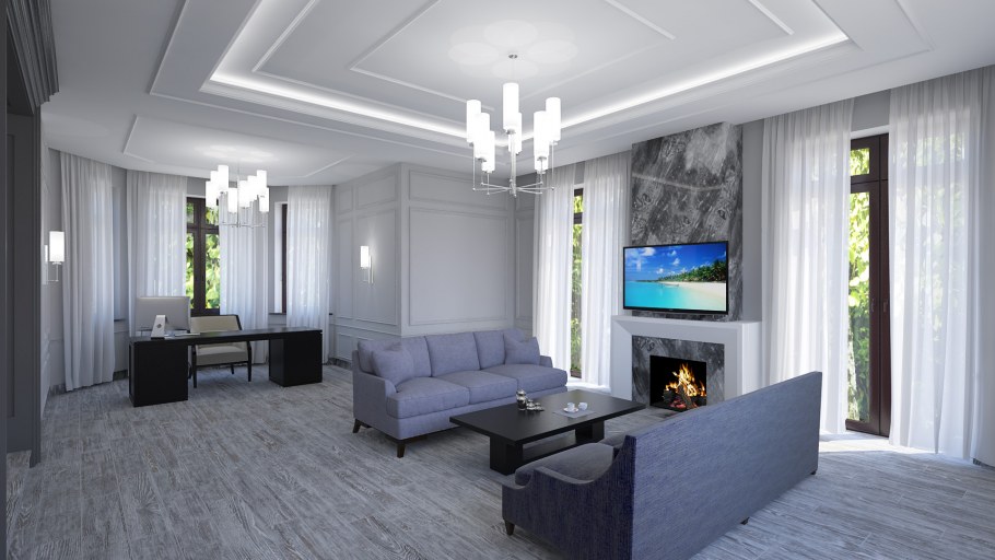 Интерьер коттеджа внутри фото реальные