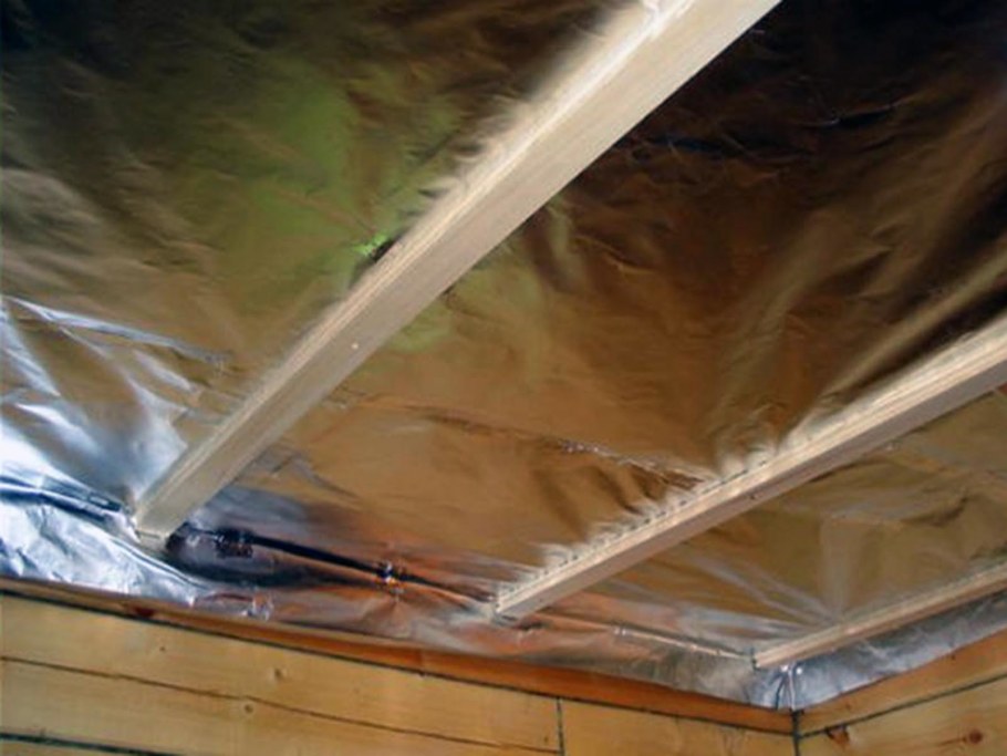 Пароизоляция для бани на потолок