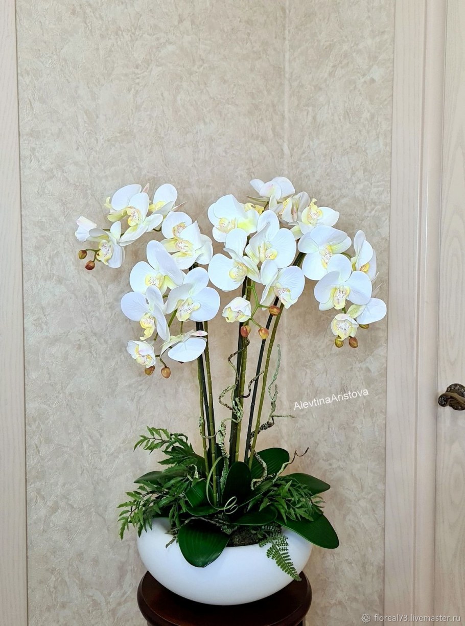 Стеклянное кашпо для орхидей