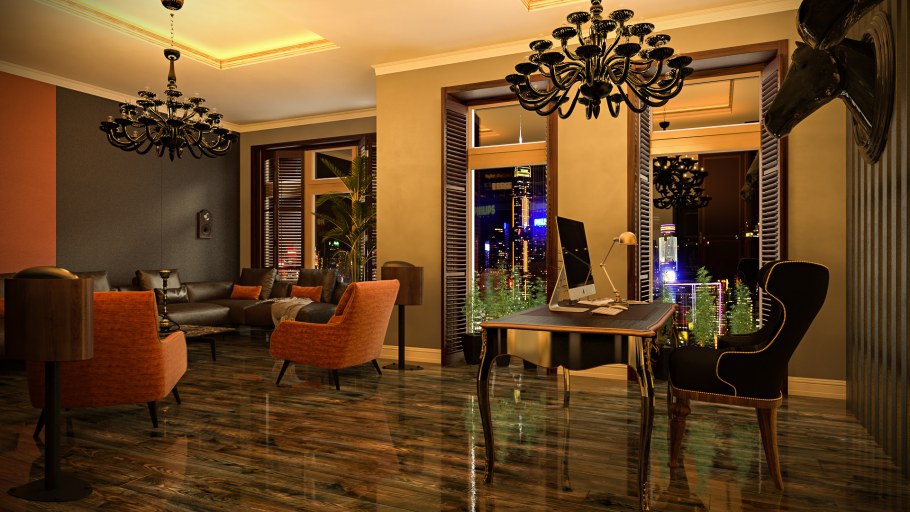 Интерьер ар деко Франция