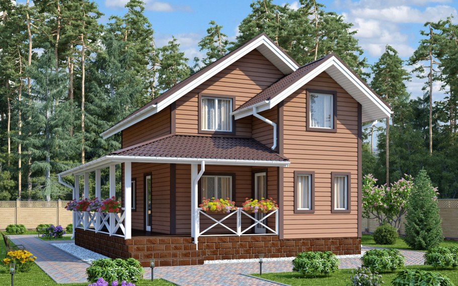 Проекты каркасных домов