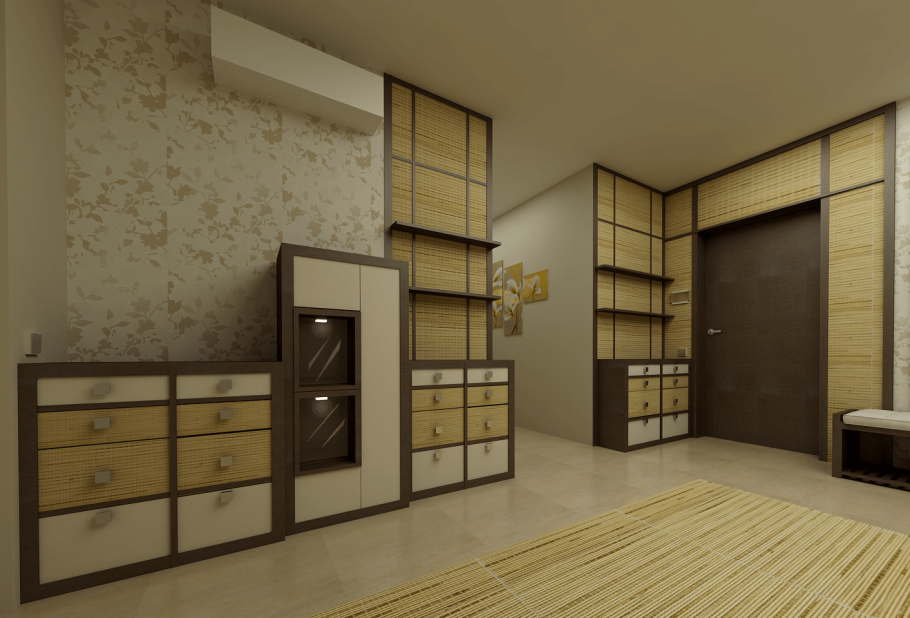 Прихожая в японском стиле