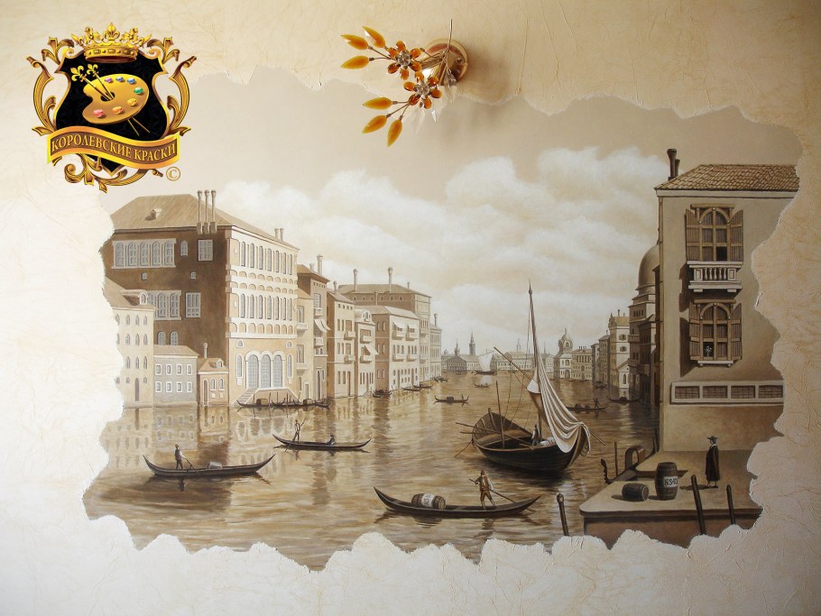 Декорирование стен в спальне