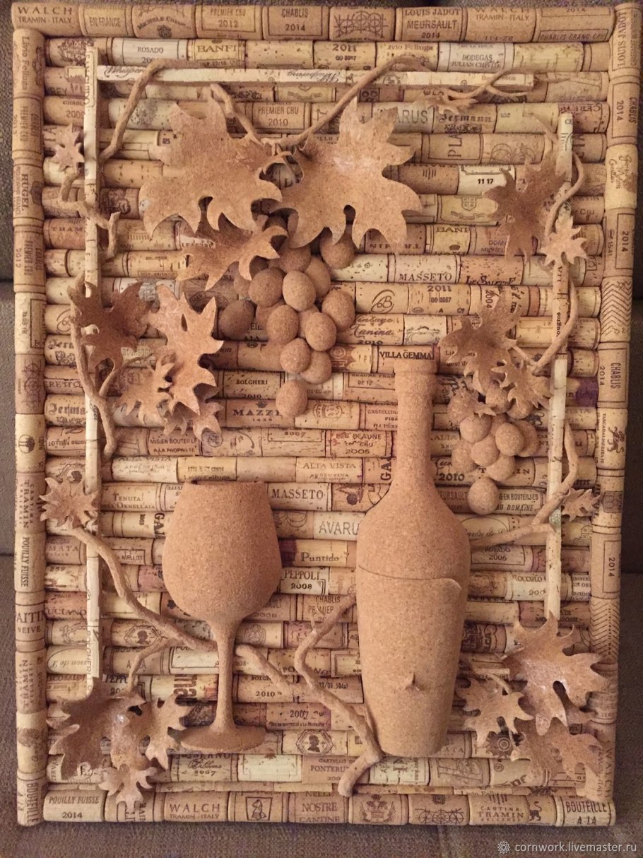 Декор из винных пробок