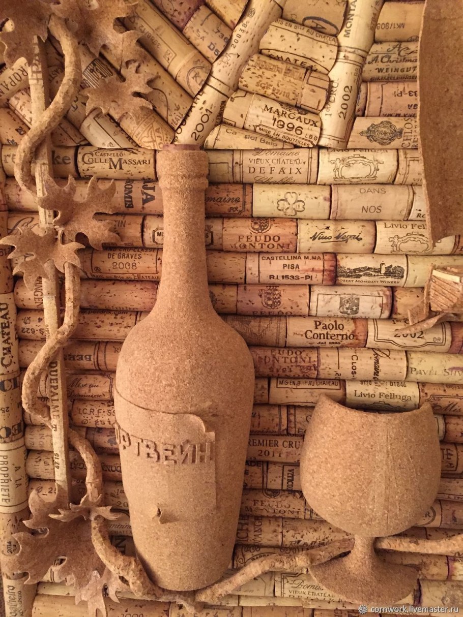 Декор из пробок от вина