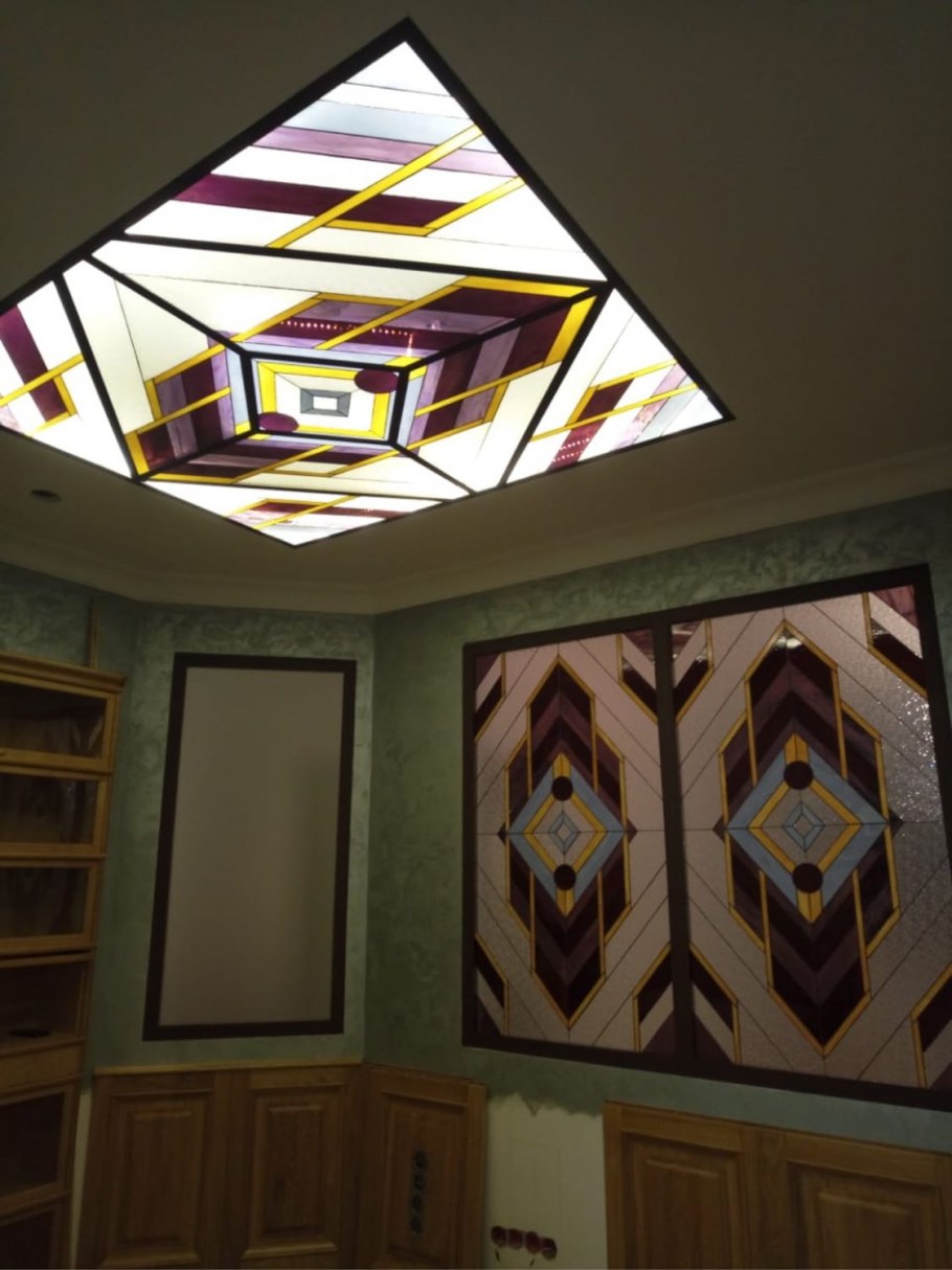 Витражные потолки Тиффани