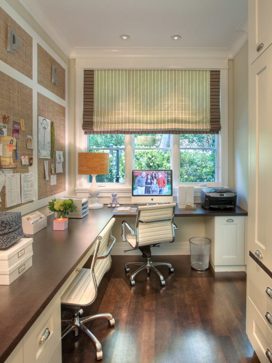 Рабочее место в эркере