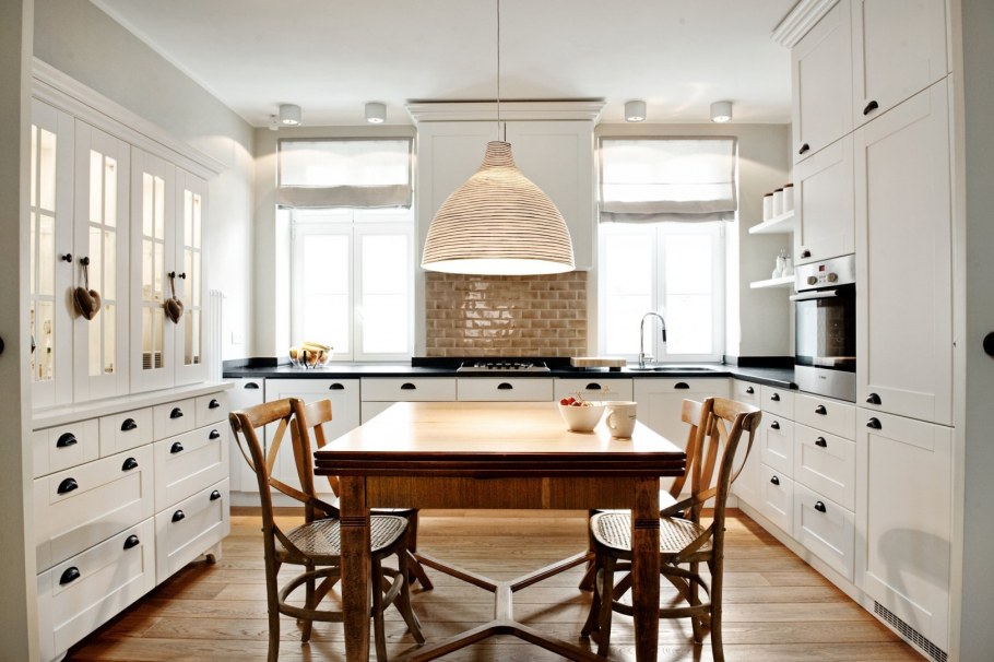 Белая кухня лофт