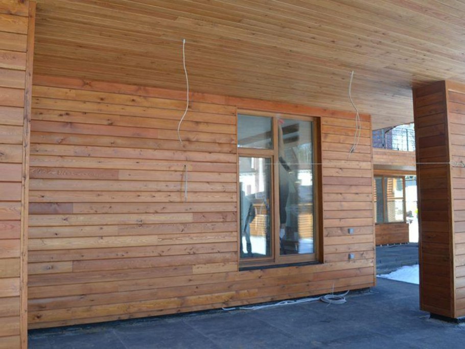 Планкен лиственница потолок