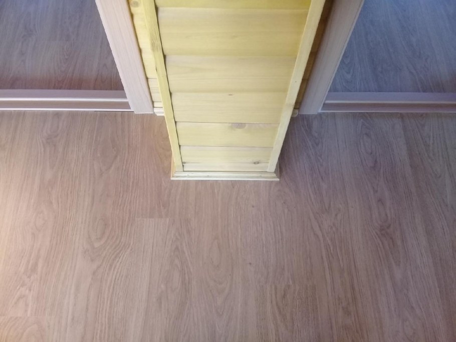 Помещение отделанное вагонкой