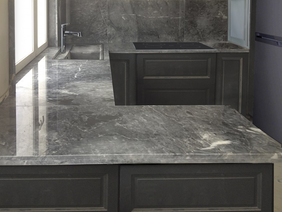 Гранит серый столешница Слотекс