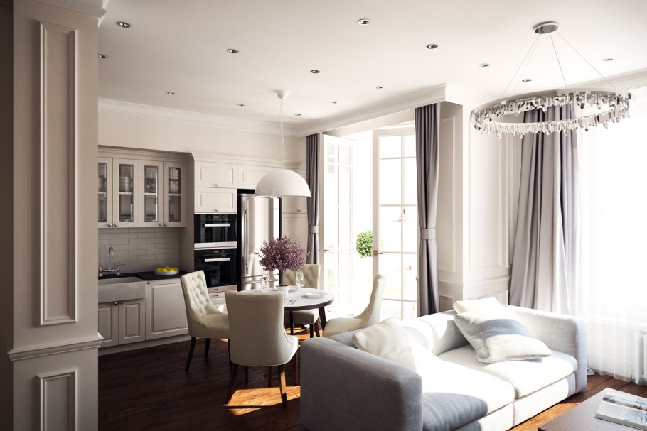 Маленькая квартира в американском стиле