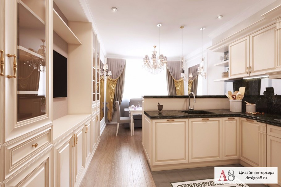 Кухня-гостиная 28 кв.м