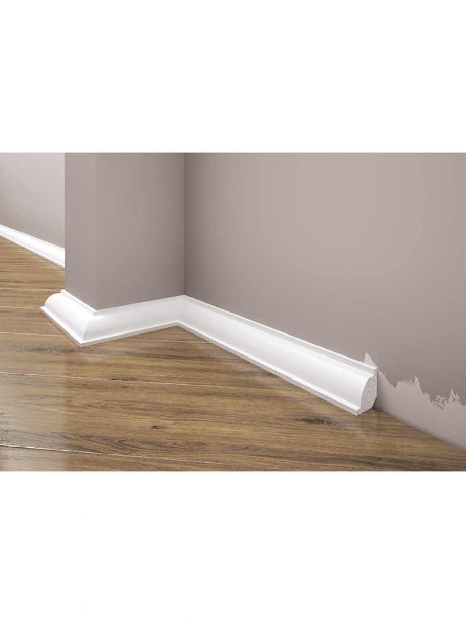 Плинтус полистирол Cezar Элеганс 2440x19x19мм lpc12