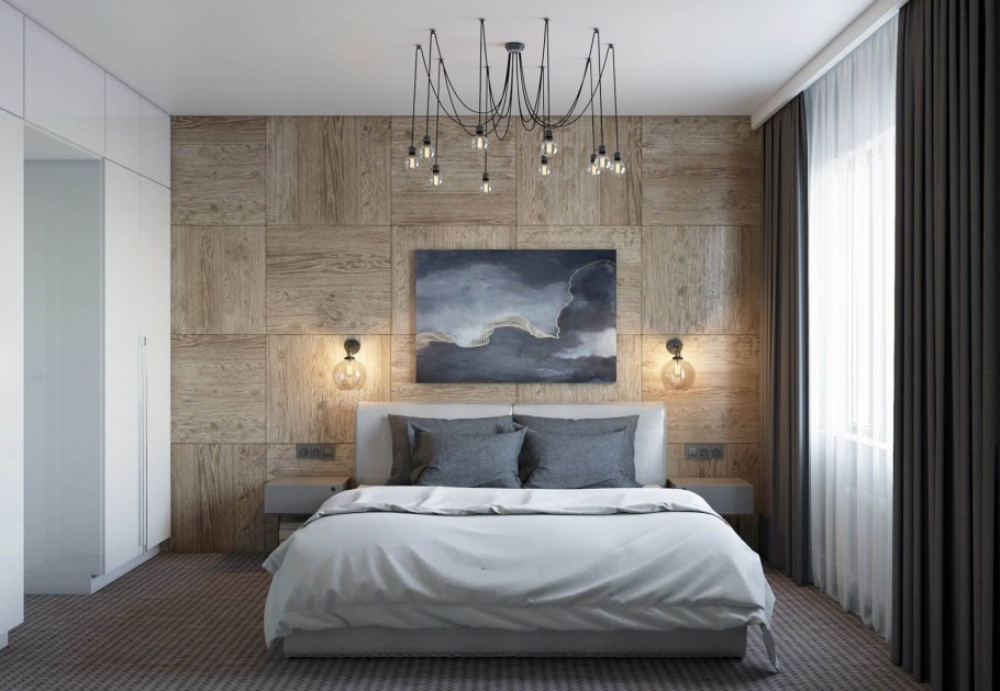 Спальня лофт Скандинавия