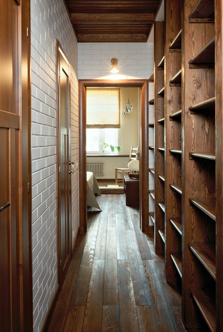 Отделка планкен лиственница интерьер