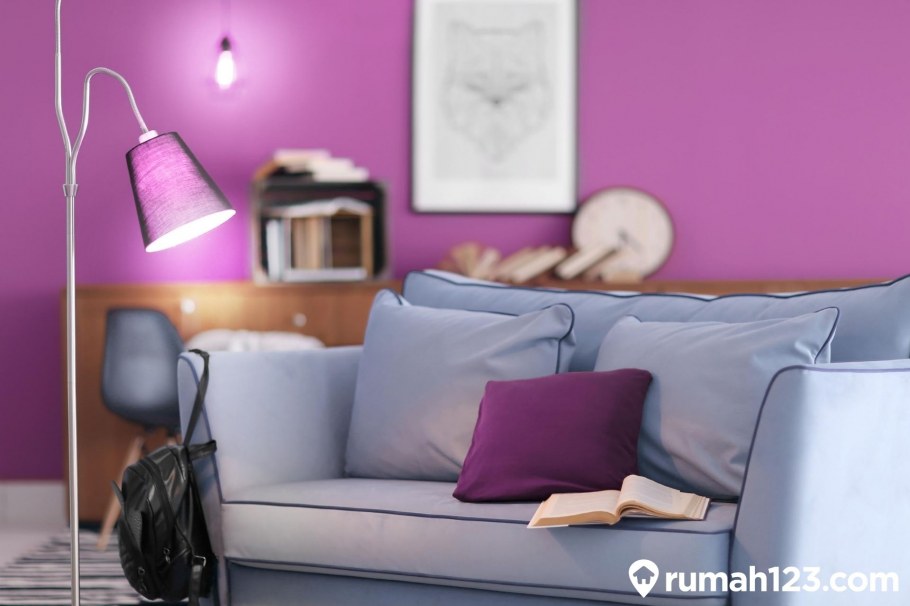 Комбинирование обоев в гостиной