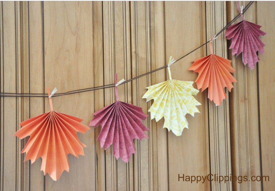 Объемные осенние листочки