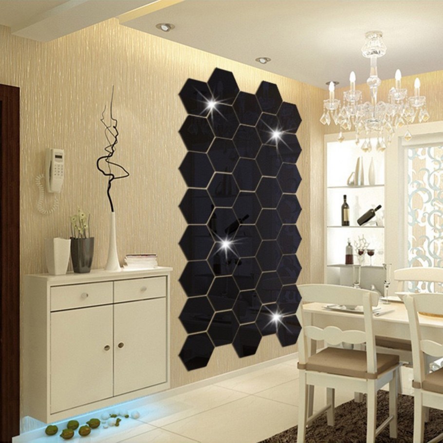 Шестиугольные зеркала икеа