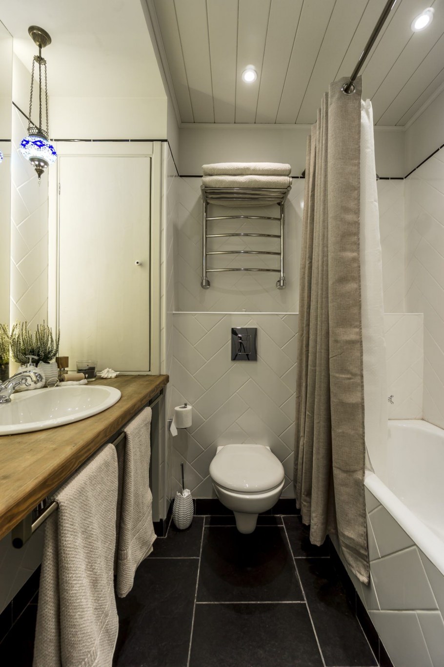 Ванная в комнате жилой