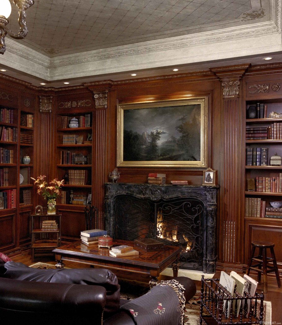 Кабинет интерьер староанглийский