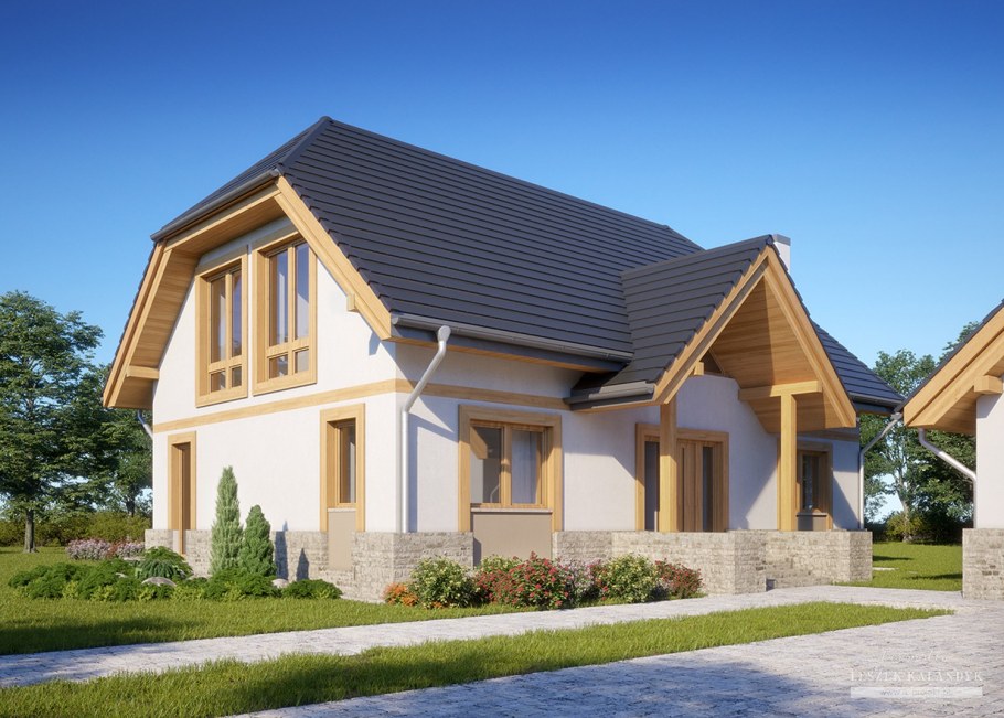 Мансардный одноквартирный дом