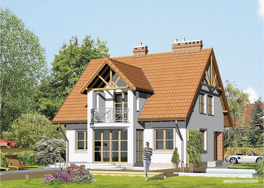 Дом с подвалом и мансардой проект 160м2