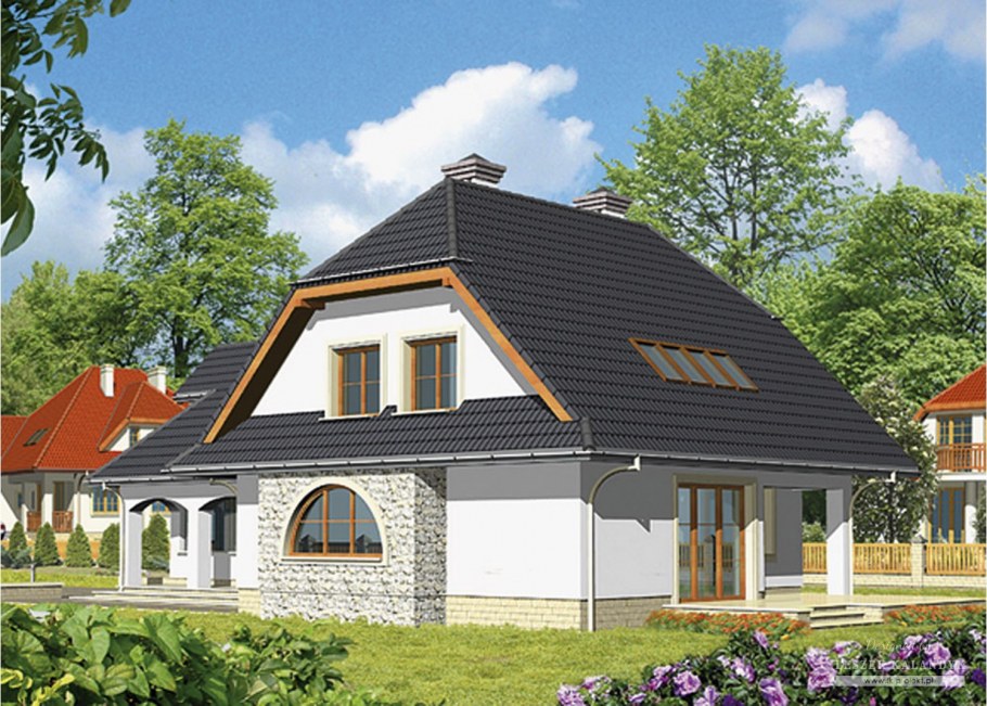 Мансардный дом