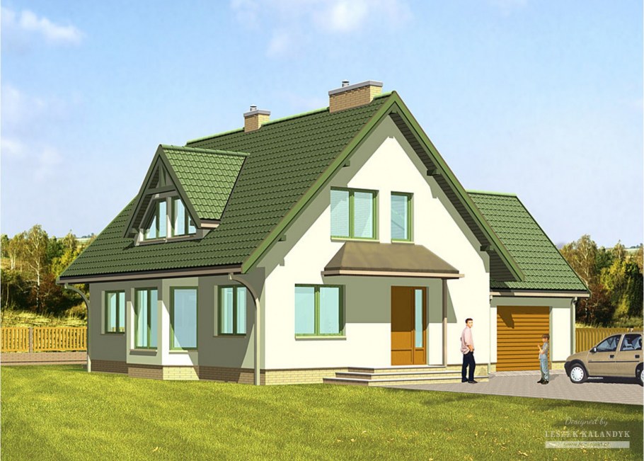 Дом мансардного типа