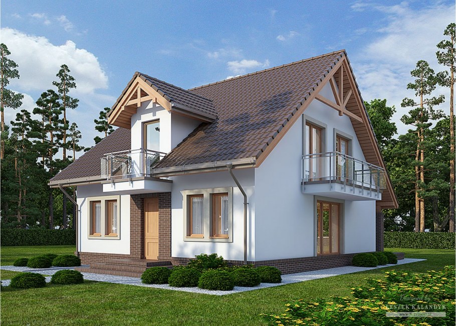 Дом с жилой мансардой