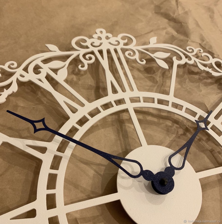 Декоративные часы из металла