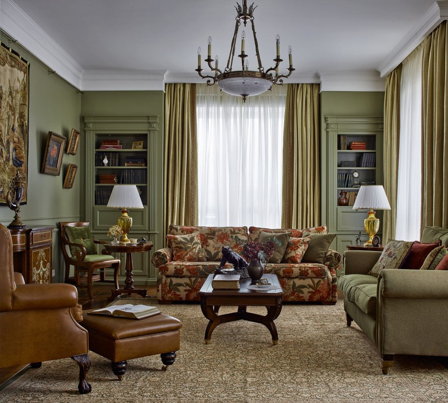 Особняк георгианский стиль интерьер