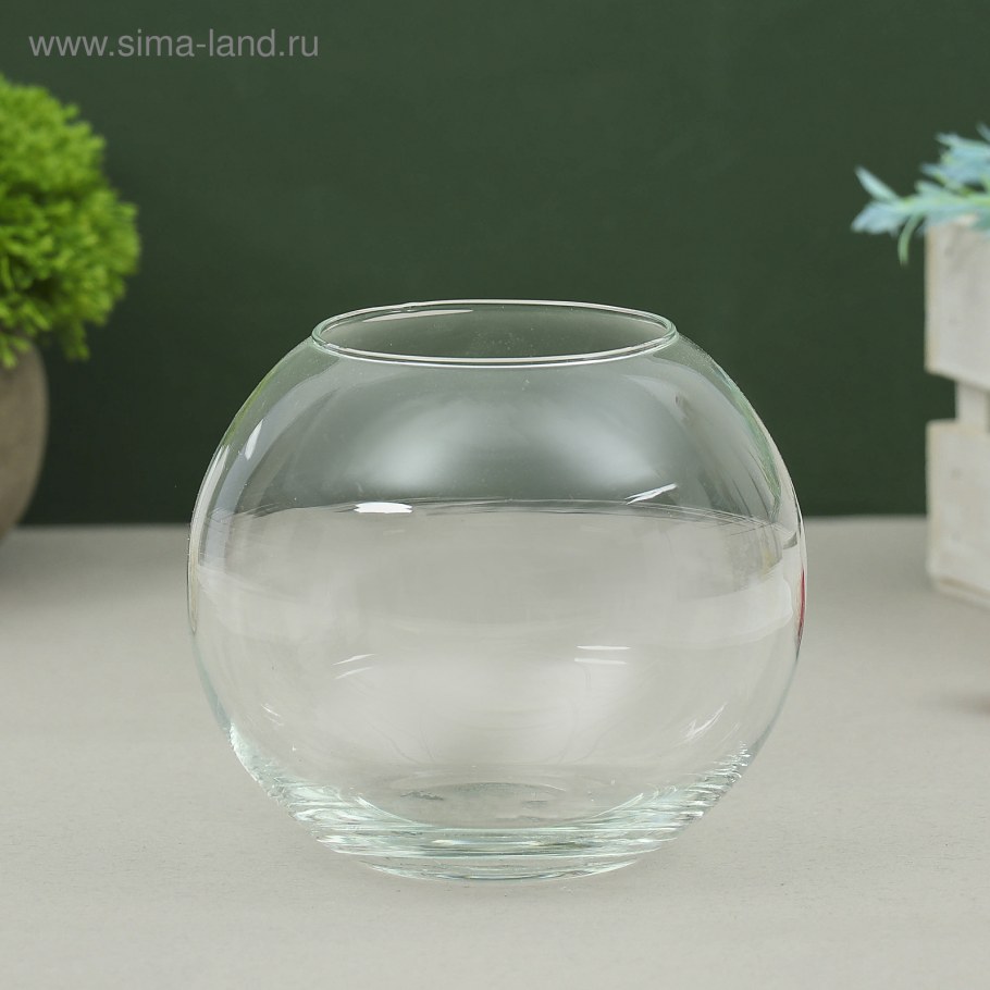 Ваза - шар; стекло