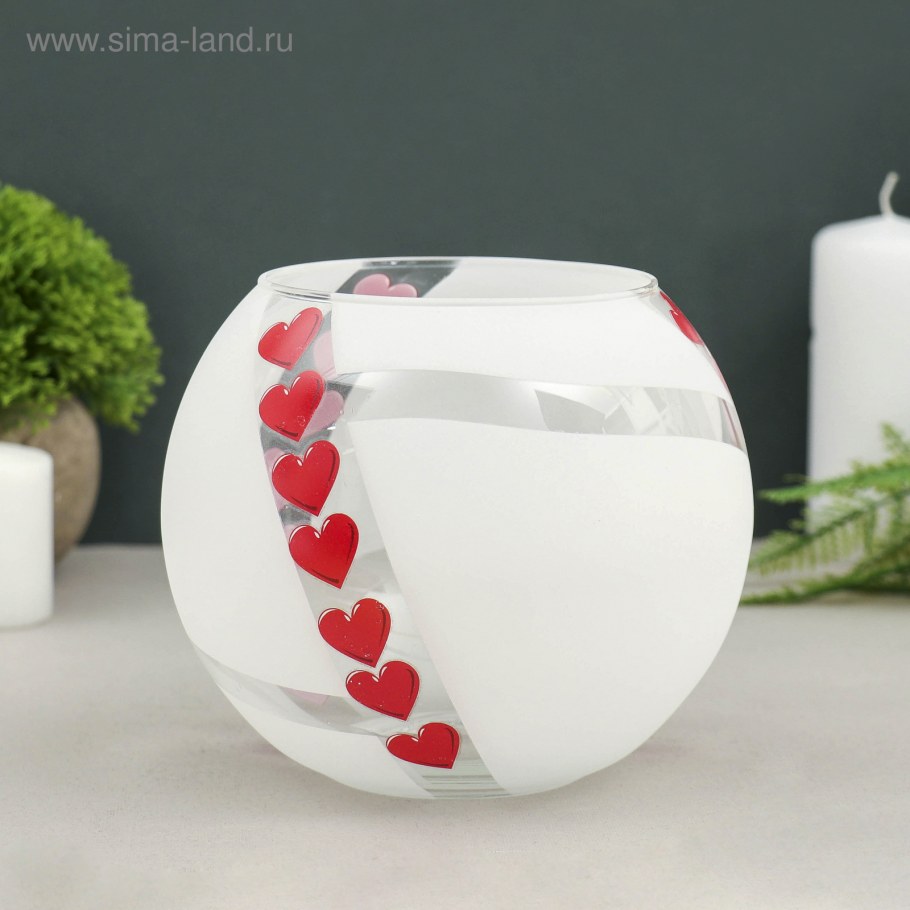 Ваза - шар; хрусталь