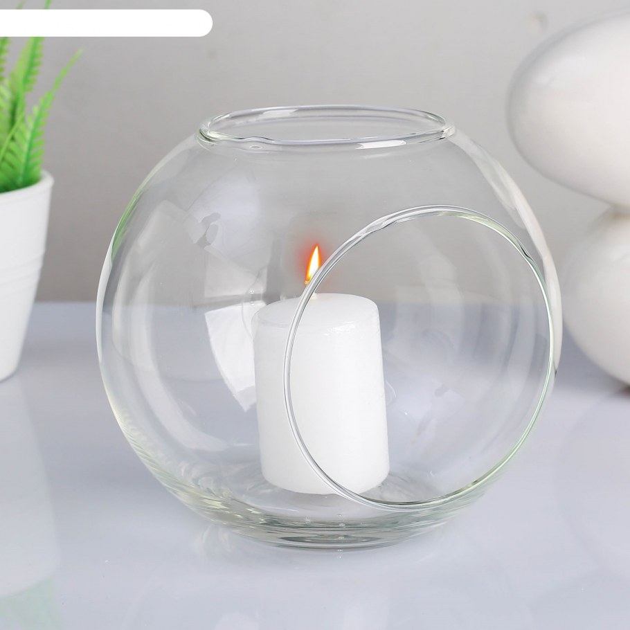 Ваза-шар стеклянная