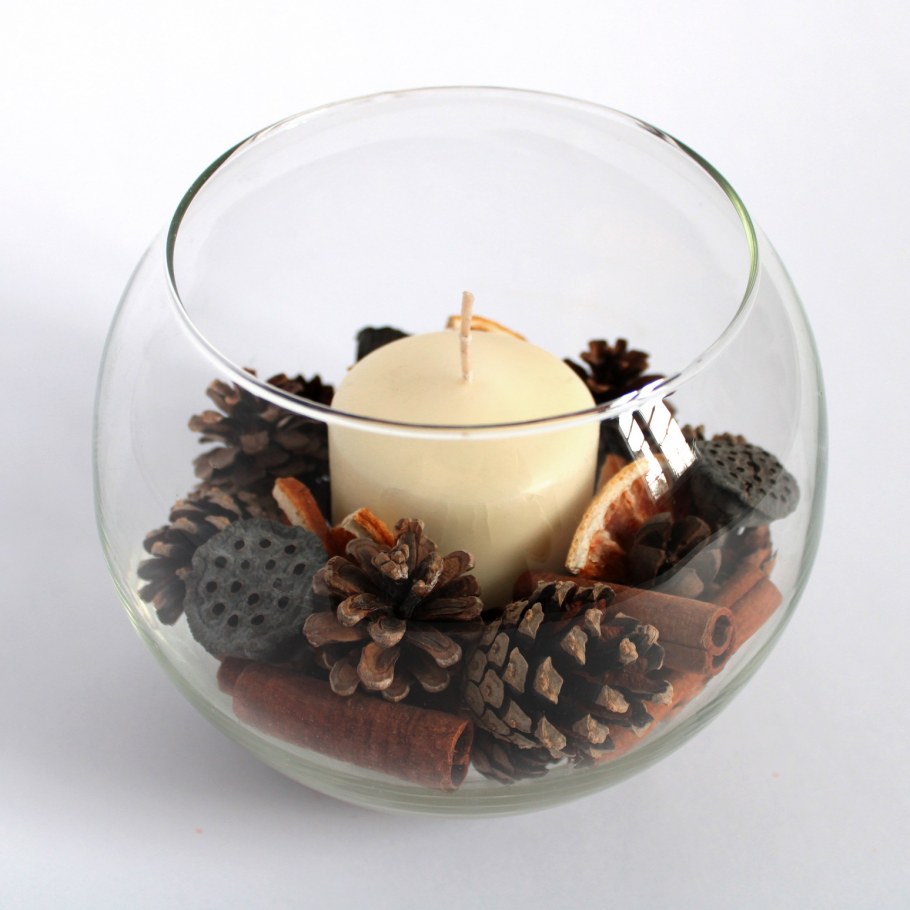 Ваза-шар стеклянная