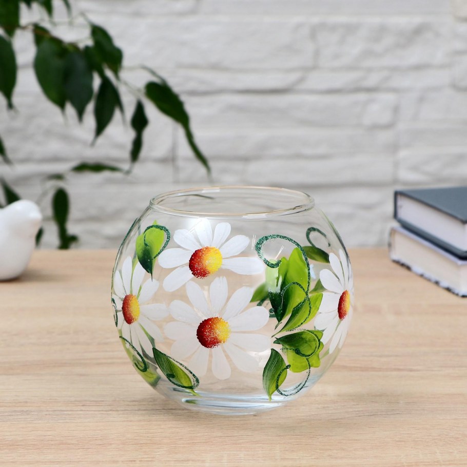 Ваза шар в интерьере