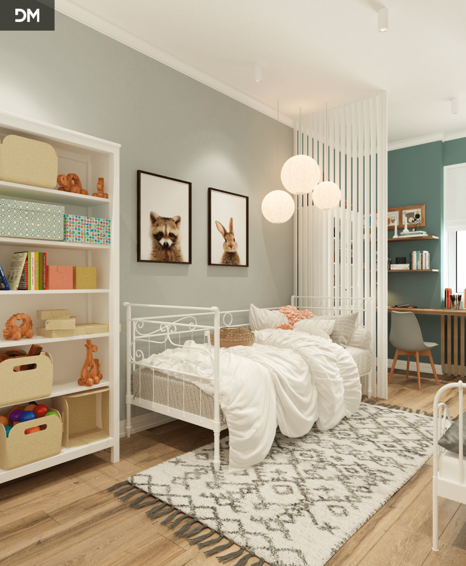 Детская в икеевском стиле