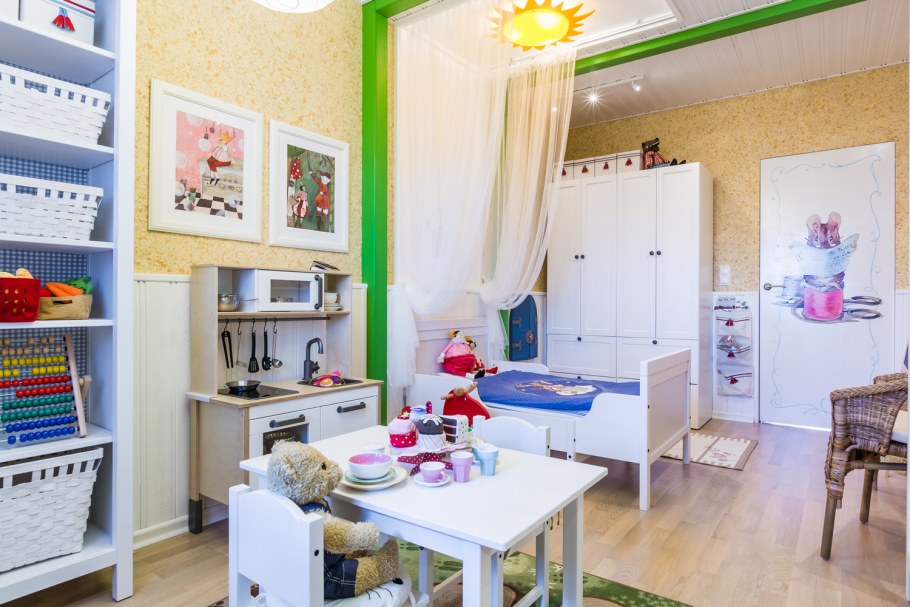 Детская комната для девочки в стиле икеа