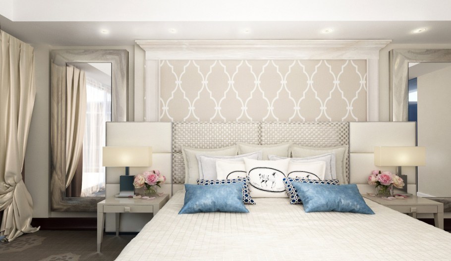 Обои в спальню современная классика