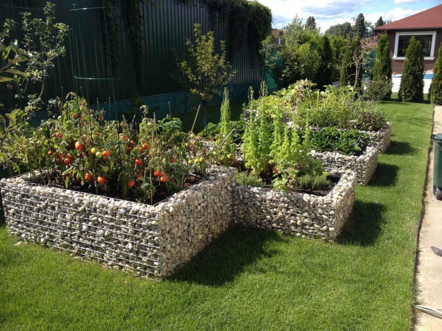 Габион каскадом